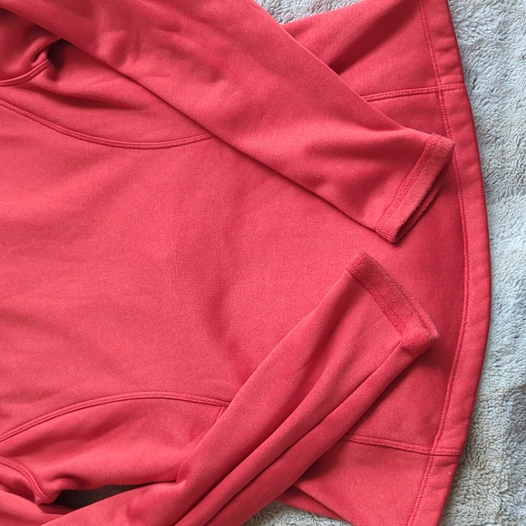The North Face Red Orange Full Zip Fitted Active Sweatshirt Size M - Picture 6 of 6